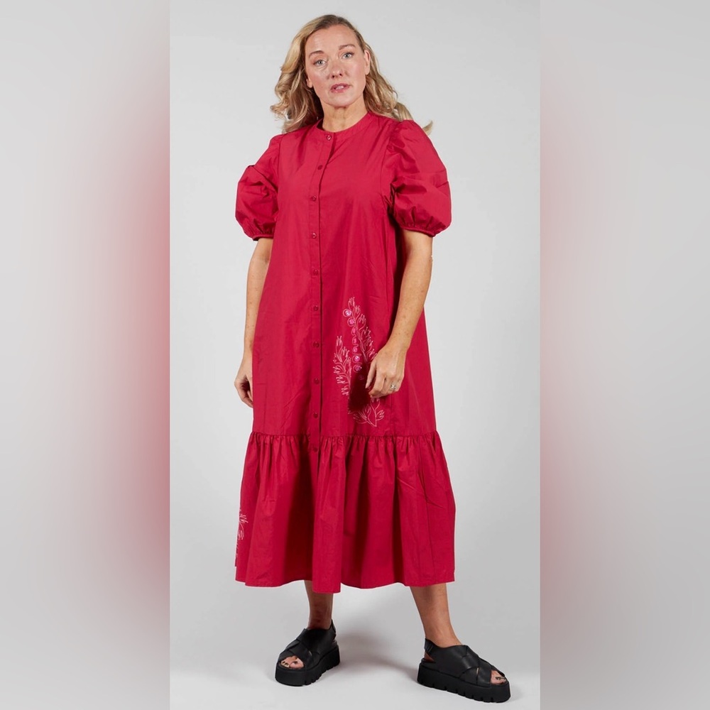 MALIPARMI Cremisi - Crimson Midi Dress size 42